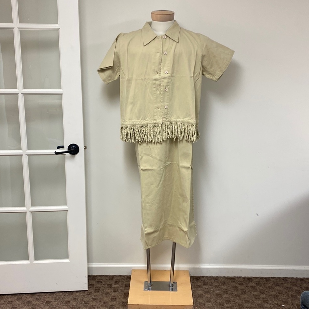 NWT! 2 pc fringe jacket dress